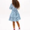 Kids’ Stripe Tiered Poplin Shirtdress