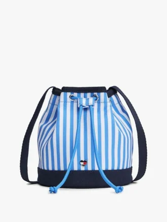 Kids’ Striped Canvas Bucket Bag