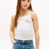 Kids’ Striped Pointelle Sweater Tank Kids’ Striped Pointelle Sweater Tank