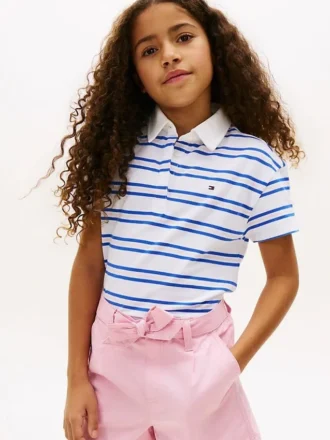 Kids’ Striped Rugby Polo