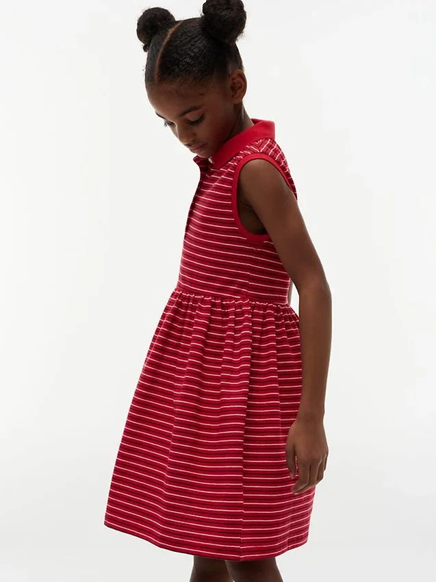 Kids’ Striped Sleeveless Polo Dress Kids’ Striped Sleeveless Polo Dress