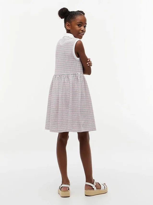 Kids’ Striped Sleeveless Polo Dress Kids’ Striped Sleeveless Polo Dress