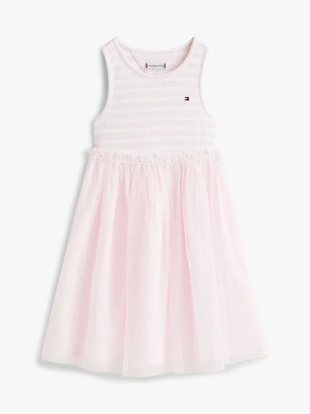 Kids’ Striped Tulle Combo Dress Kids’ Striped Tulle Combo Dress