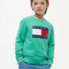 Kids’ Tommy Flag Logo Raglan Sweatshirt