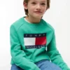 Kids’ Tommy Flag Logo Raglan Sweatshirt