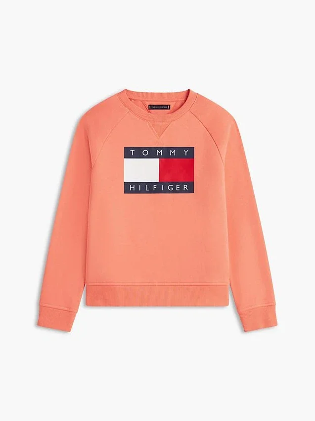 Kids’ Tommy Flag Logo Raglan Sweatshirt Kids’ Tommy Flag Logo Raglan Sweatshirt