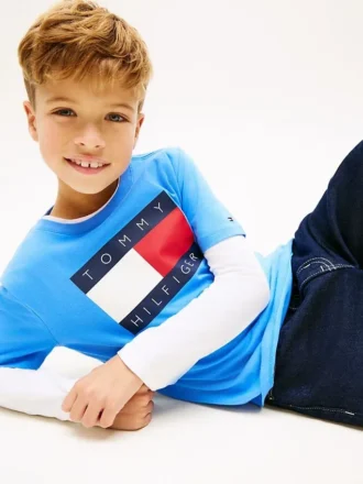 Kids’ Tommy Flag Logo T-Shirt