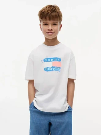 Kids’ Tommy Graffiti Logo T-Shirt