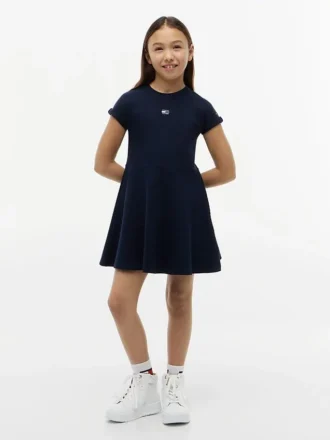 Kids’ Tonal Flag Logo Skater Dress