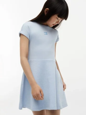 Kids’ Tonal Flag Logo Skater Dress