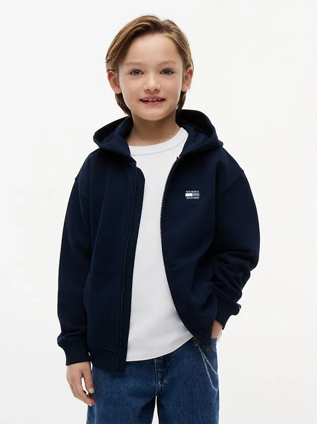 Kids’ Tonal Flag Zip Hoodie Kids’ Tonal Flag Zip Hoodie
