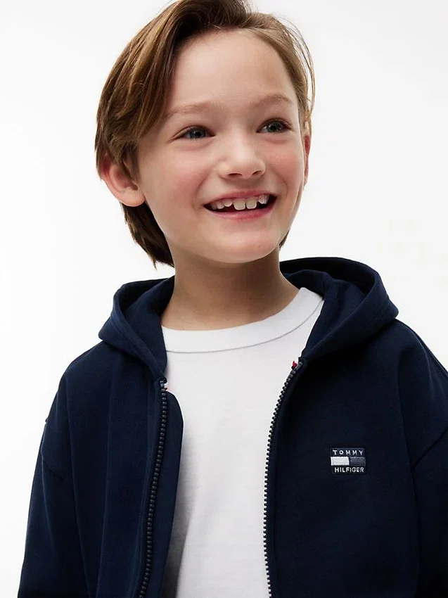 Kids’ Tonal Flag Zip Hoodie Kids’ Tonal Flag Zip Hoodie