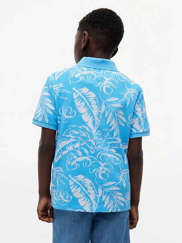 Kids’ Tropical Print Stretch Polo Kids’ Tropical Print Stretch Polo