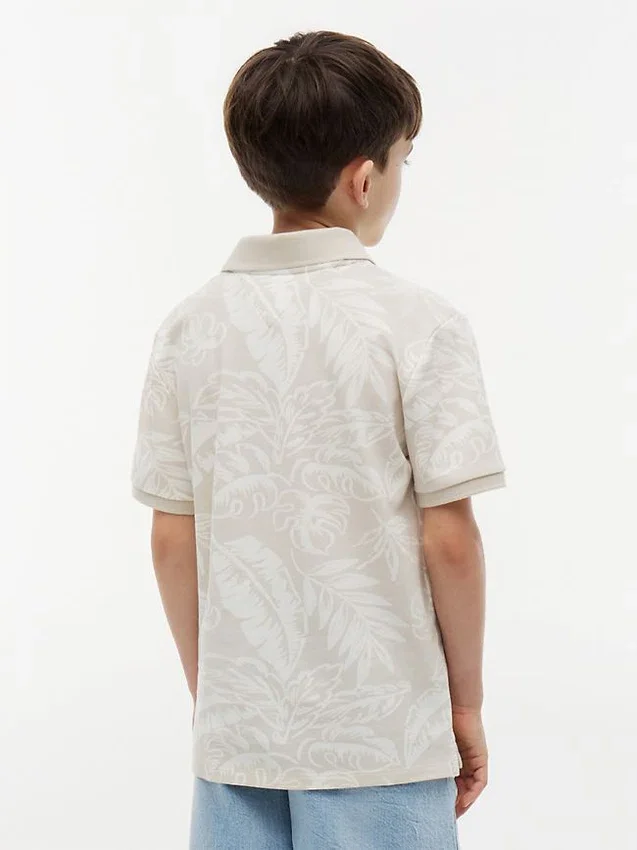 Kids’ Tropical Print Stretch Polo Kids’ Tropical Print Stretch Polo