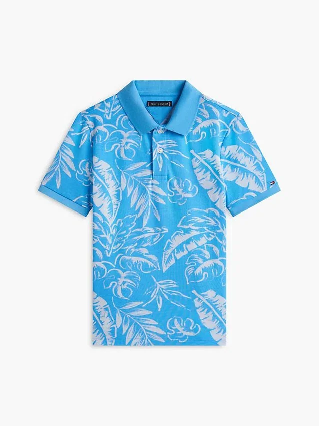 Kids’ Tropical Print Stretch Polo Kids’ Tropical Print Stretch Polo