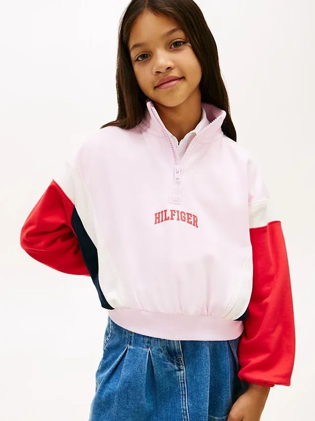 Kids’ Varsity Quarter-Zip Sweatshirt Kids’ Varsity Quarter-Zip Sweatshirt