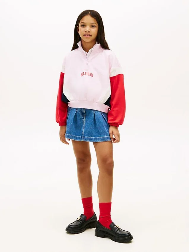 Kids’ Varsity Quarter-Zip Sweatshirt Kids’ Varsity Quarter-Zip Sweatshirt