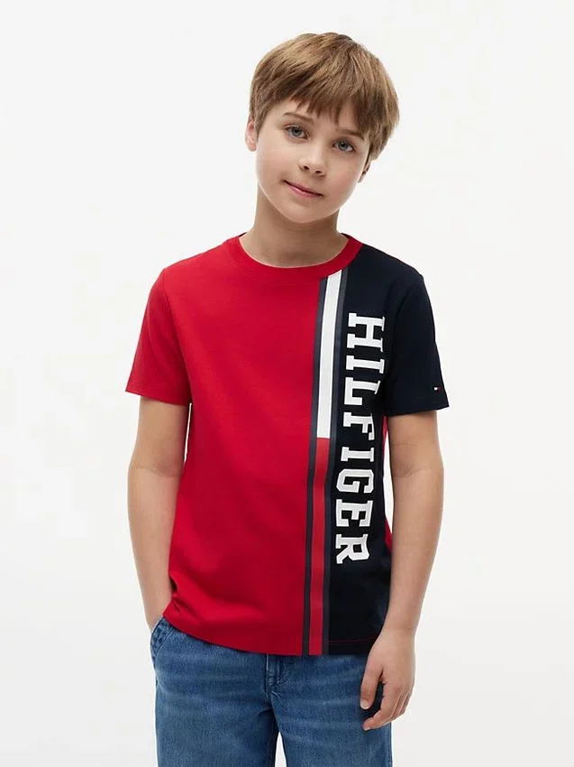 Kids’ Vertical Colorblock Logo T-Shirt Kids’ Vertical Colorblock Logo T-Shirt