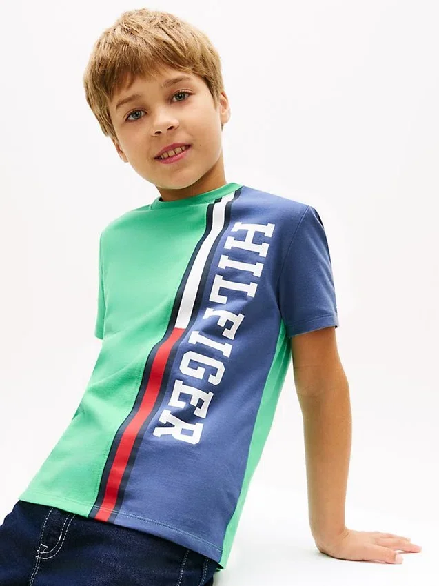 Kids’ Vertical Colorblock Logo T-Shirt Kids’ Vertical Colorblock Logo T-Shirt