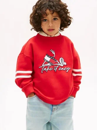 Kids’ Wavy Flag Graphic Sweatshirt