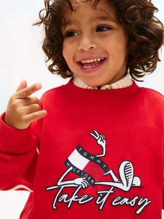 Kids’ Wavy Flag Graphic Sweatshirt