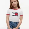 Kids’ Wavy Flag Logo Ringer T-Shirt Kids’ Wavy Flag Logo Ringer T-Shirt