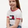 Kids’ Wavy Flag Logo Ringer T-Shirt Kids’ Wavy Flag Logo Ringer T-Shirt