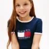 Kids’ Wavy Flag Logo Ringer T-Shirt