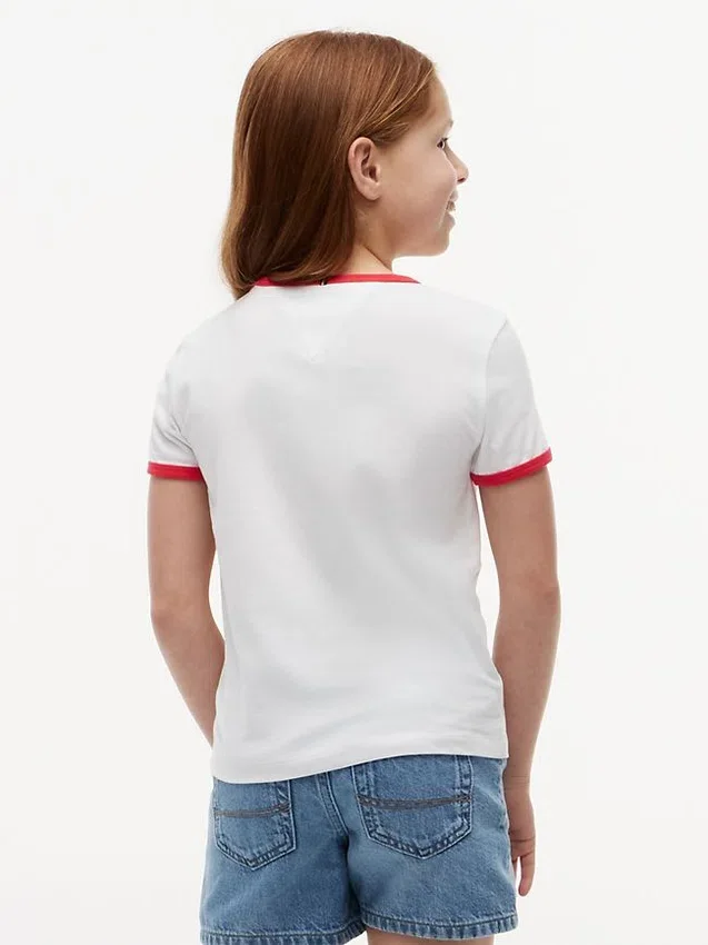 Kids’ Wavy Flag Logo Ringer T-Shirt Kids’ Wavy Flag Logo Ringer T-Shirt