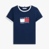 Kids’ Wavy Flag Logo Ringer T-Shirt