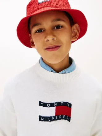 Kids’ Wavy Flag Logo Sweater