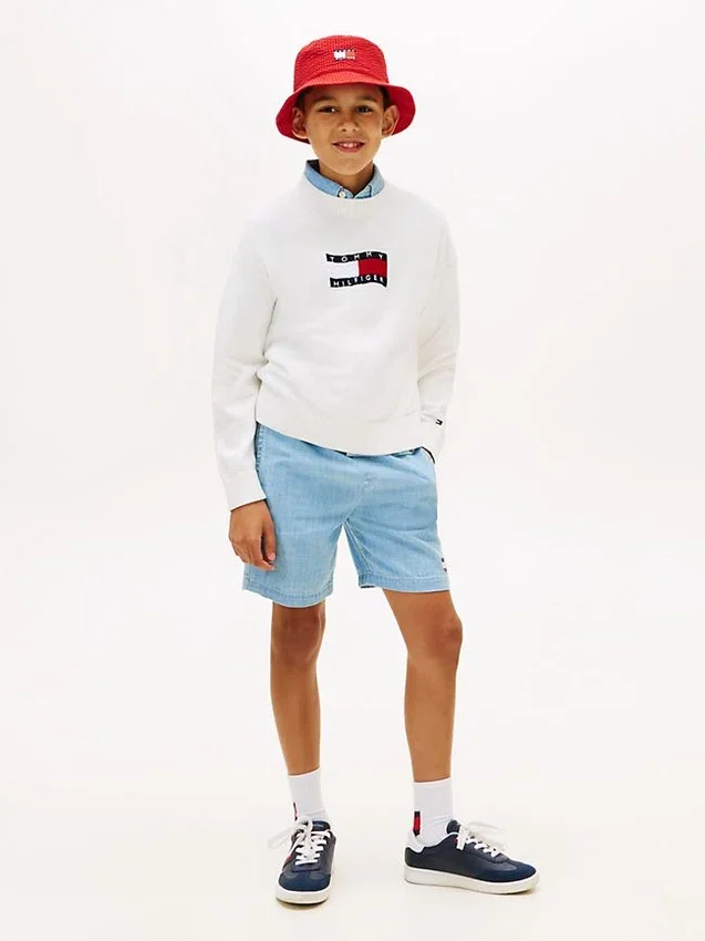 Kids’ Wavy Flag Logo Sweater Kids’ Wavy Flag Logo Sweater