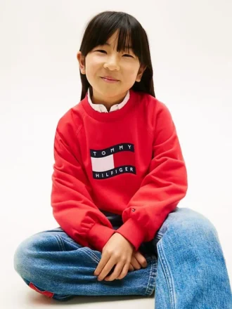 Kids’ Wavy Flag Logo Sweatshirt