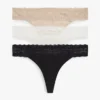 Lace-Trim Thong 3-Pack Lace-Trim Thong 3-Pack