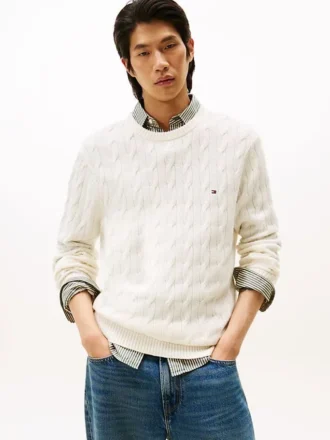 Lambswool Cable Knit Sweater