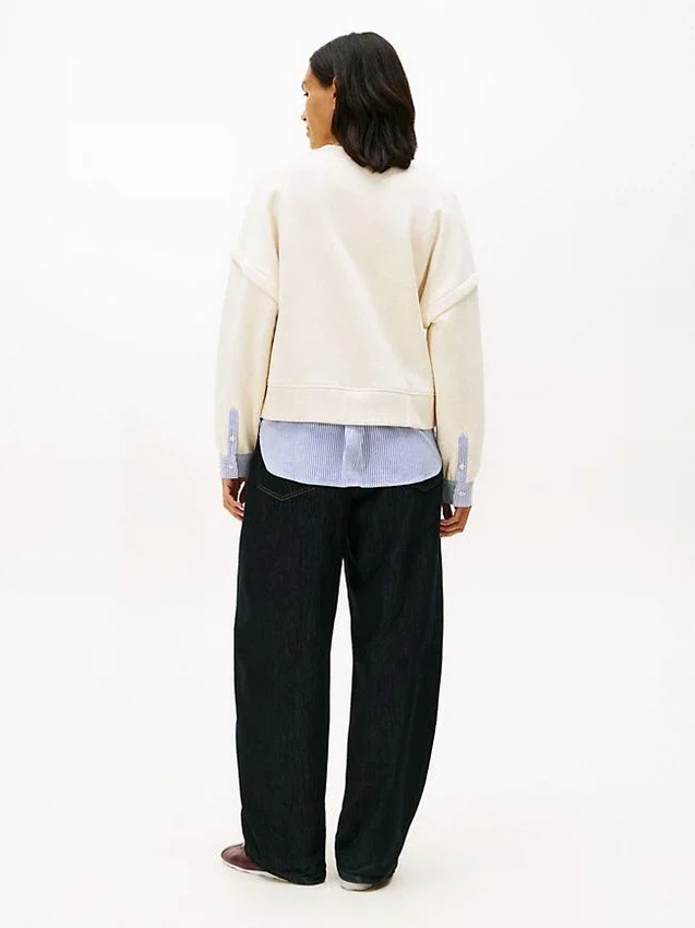 Layered-Look Fleece Sweatshirt Layered-Look Fleece Sweatshirt