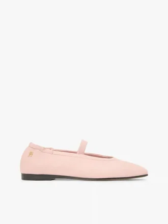 Leather Mary Jane Ballet Flat