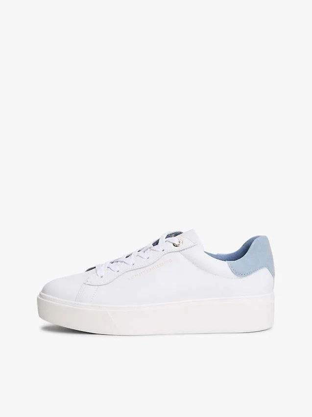 Leather Mix Platform Sneaker Leather Mix Platform Sneaker