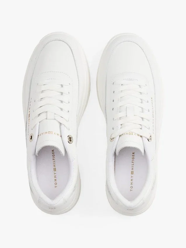 Leather Platform Court Sneaker Leather Platform Court Sneaker