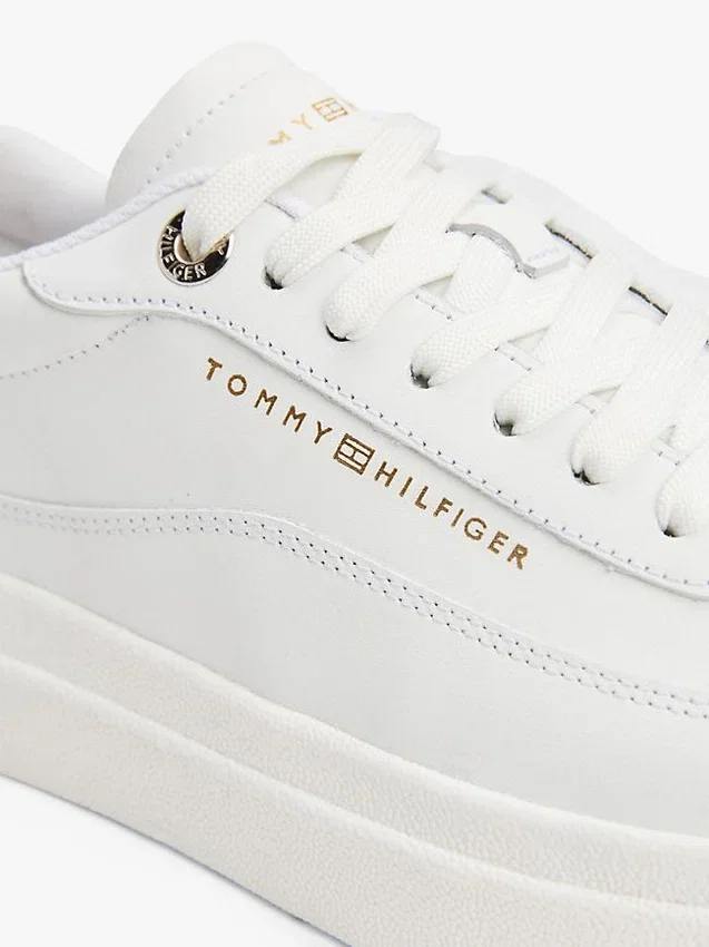 Leather Platform Court Sneaker Leather Platform Court Sneaker