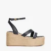 Leather-Strap Platform Espadrille Leather-Strap Platform Espadrille