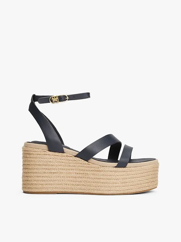 Leather-Strap Platform Espadrille Leather-Strap Platform Espadrille