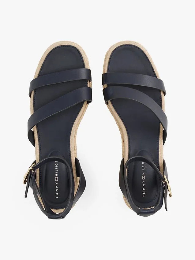 Leather-Strap Platform Espadrille Leather-Strap Platform Espadrille