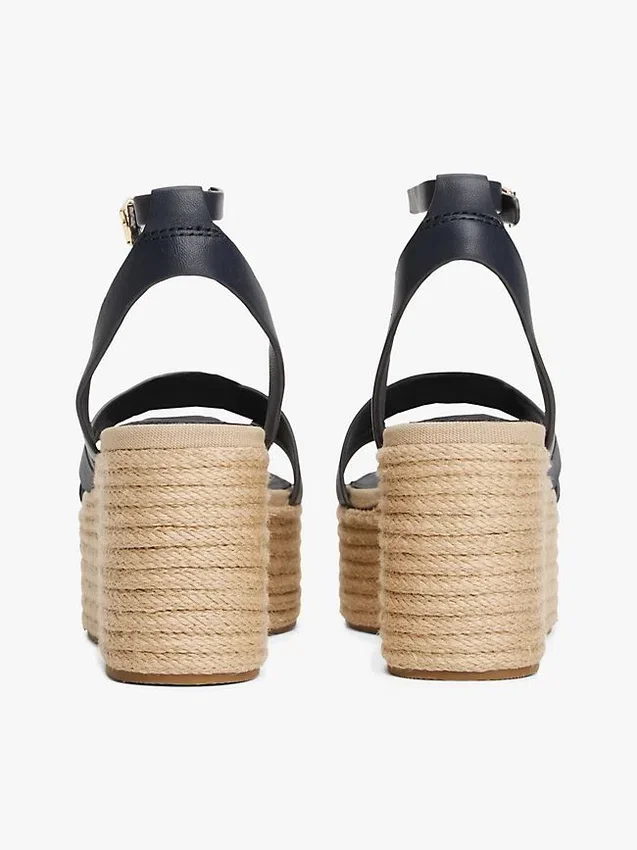 Leather-Strap Platform Espadrille Leather-Strap Platform Espadrille