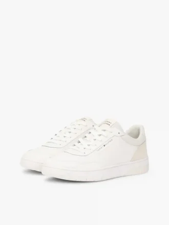 Leather & Suede Mix Low-Top Sneaker