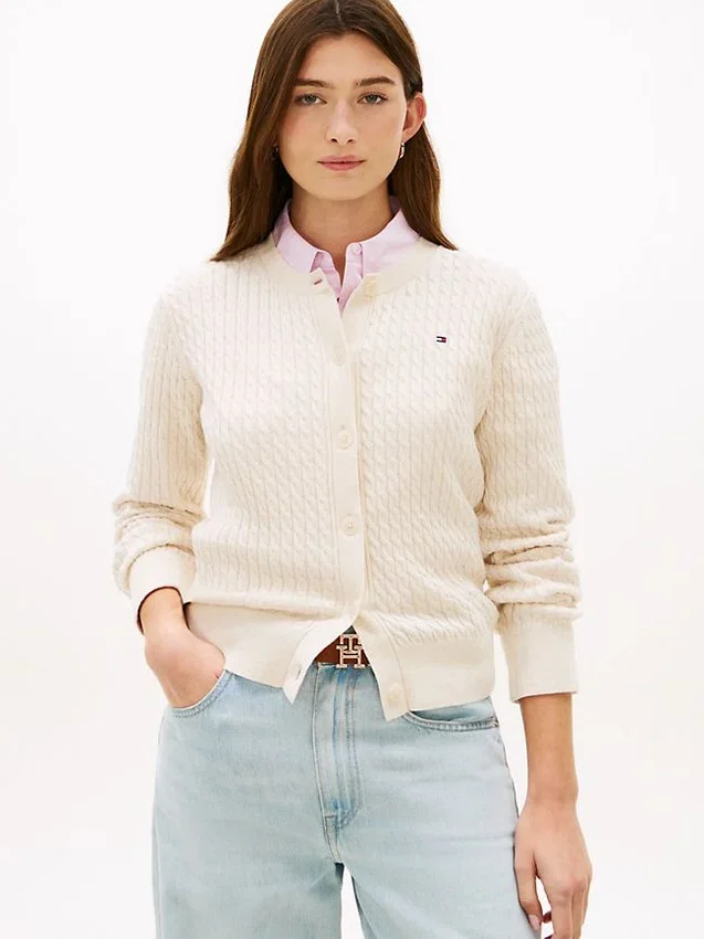 Lightweight Cable Knit Cardigan Lightweight Cable Knit Cardigan