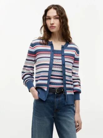 Lightweight Cable Knit Cardigan