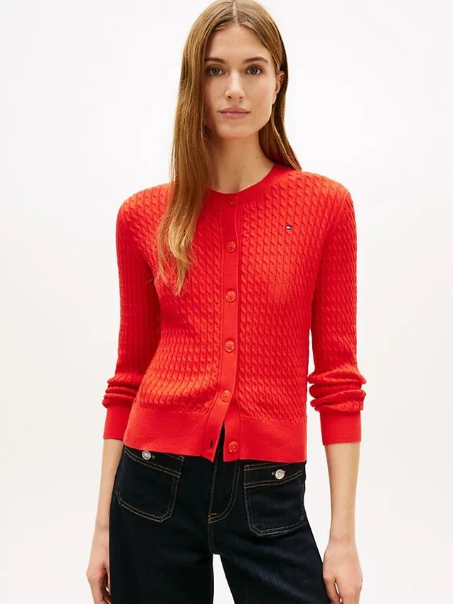 Lightweight Cable Knit Cardigan Lightweight Cable Knit Cardigan