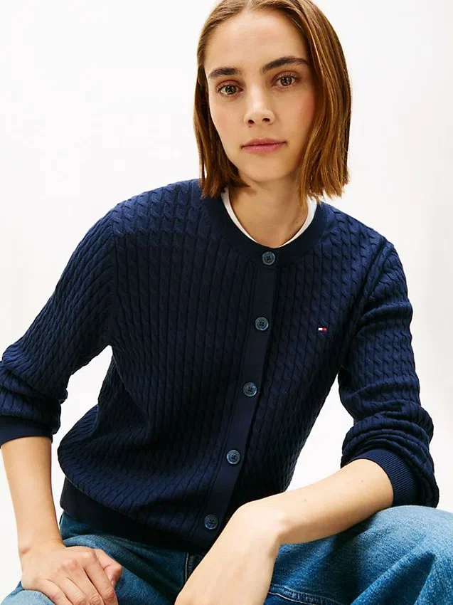 Lightweight Cable Knit Cardigan Lightweight Cable Knit Cardigan