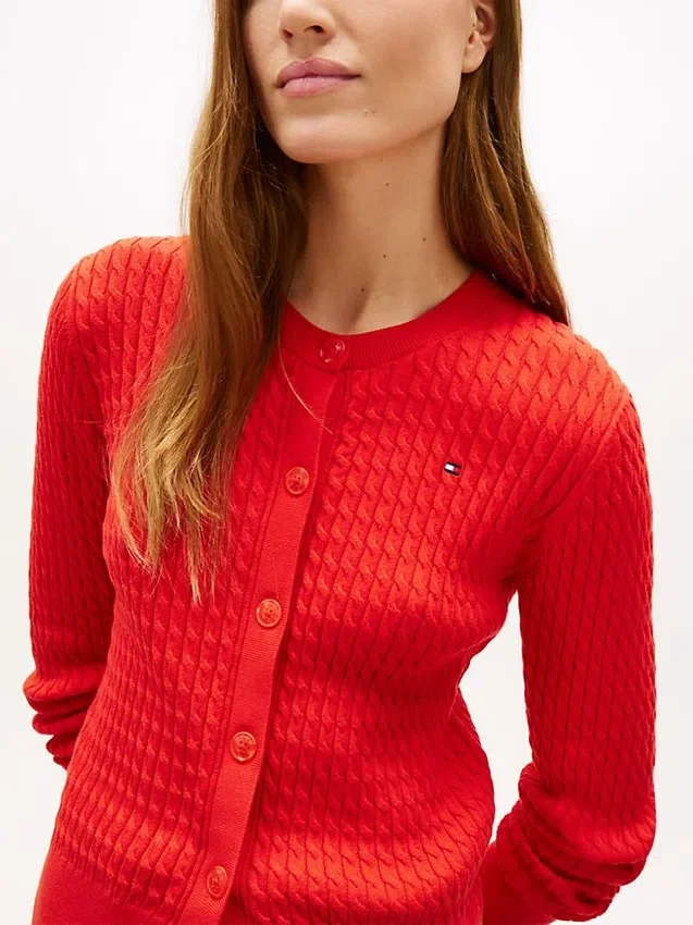 Lightweight Cable Knit Cardigan Lightweight Cable Knit Cardigan